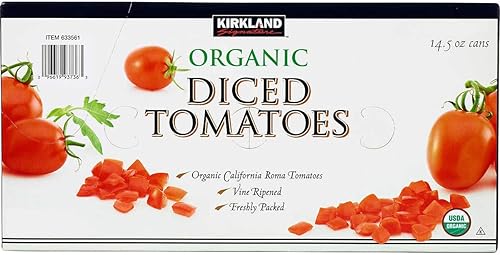 Miniatura 2 de Kirkland Signature Organic Roma Vine Tomates Diced - 4 Pack (15 oz ea)