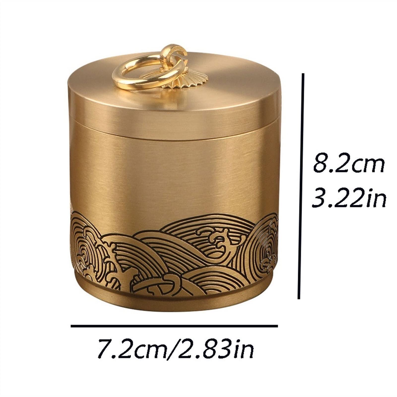 Amazon.co.jp: 携帯灰皿 カバー付き真鍮車の灰皿ホームリビング