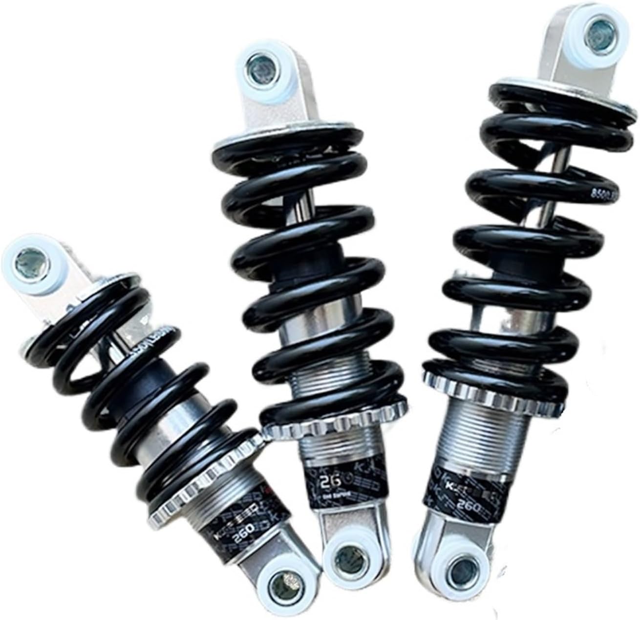 1Pcs 260 Bicycle Rear Shock Absorber/Lithium Electric Bike Upgraded Ultimate Scooter Back Shocks(24-24-165mm-1500lbs)
