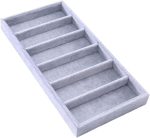 Hajimia Bandeja de vidrio Vitrina 6 Vidrios de ranurado