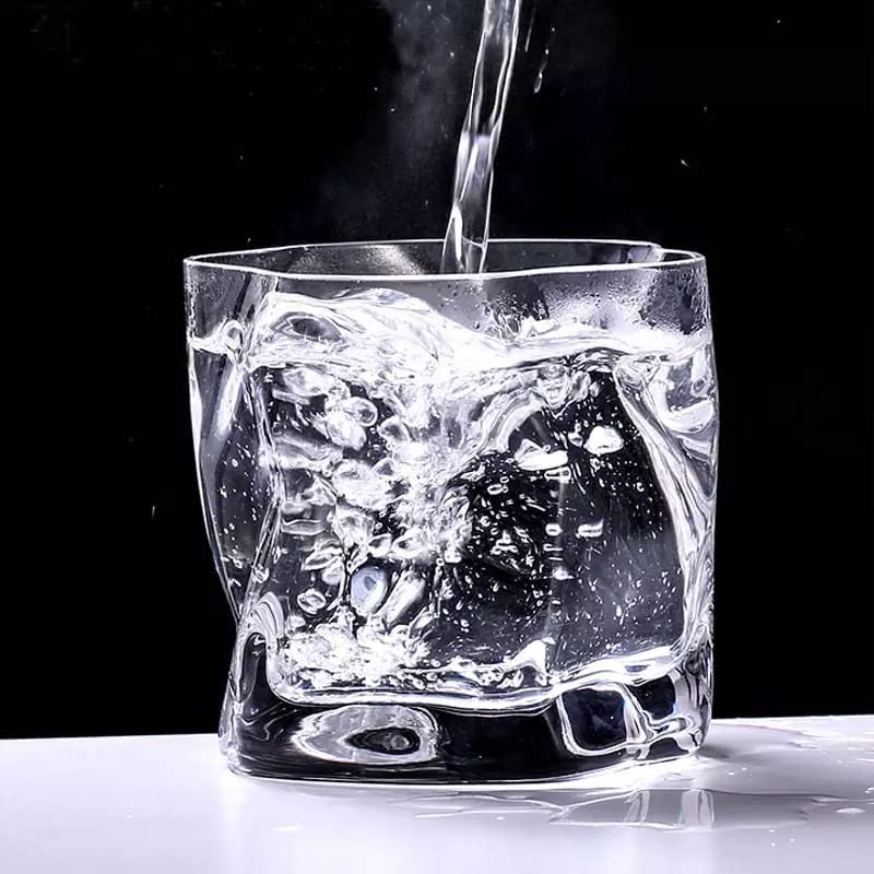 Image of 310 ML Premium Old Fashioned Crystal Whiskey Glasses (310 ML, Clear) (SETB of 04)