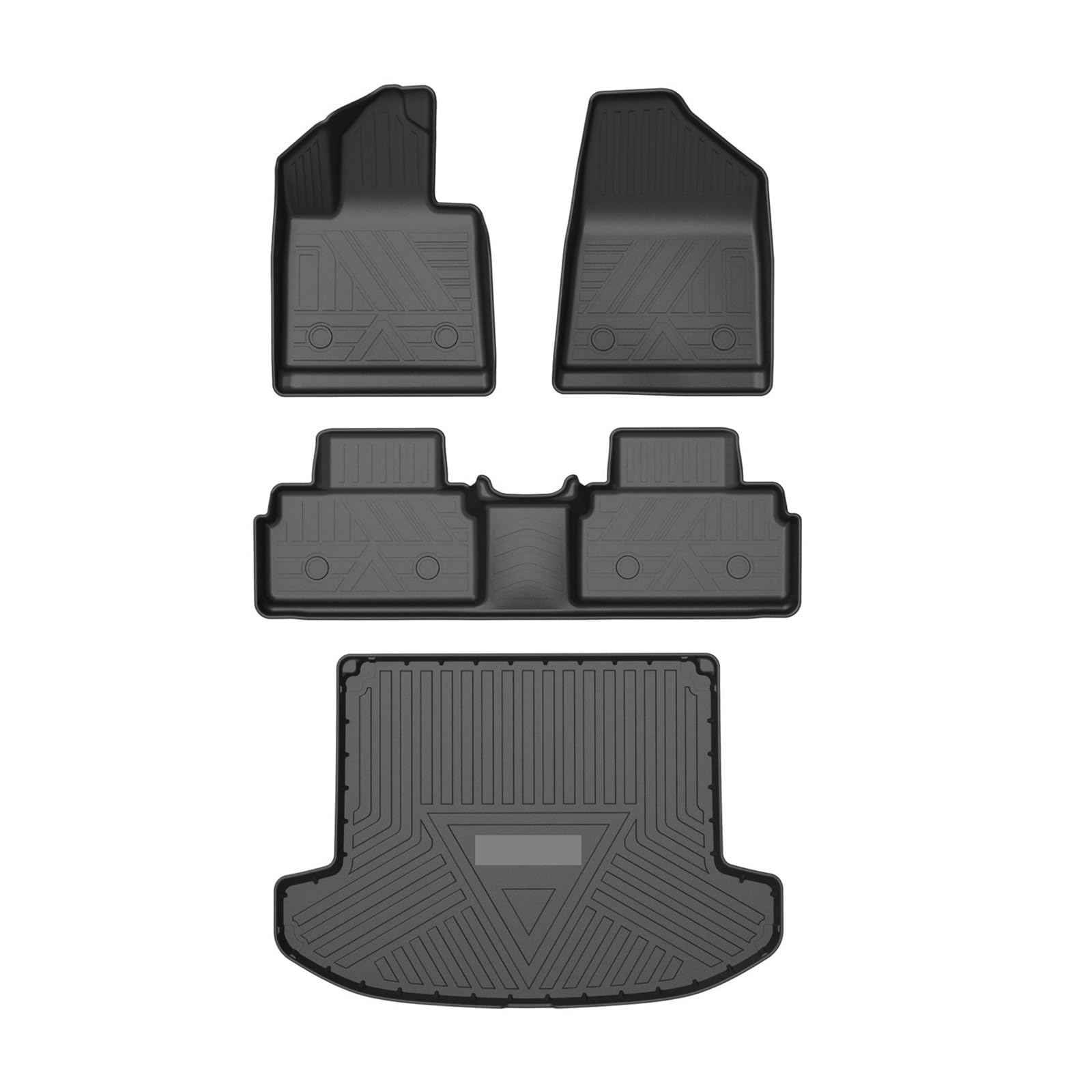 TECER Car Floor Mats Trunk Pad Compatible with Changan UNI-T All-Weather Waterproof Accessories TPE Left Hand Driving LHD