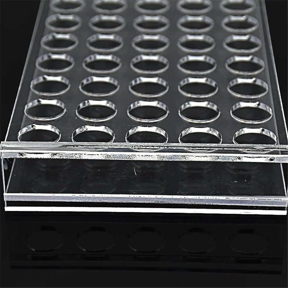Gestell for Fläschchen 20 40 60 ml, Ständer for 50 Fläschchen, analytischer Flaschenhalter, Durchmesser 28,5 m