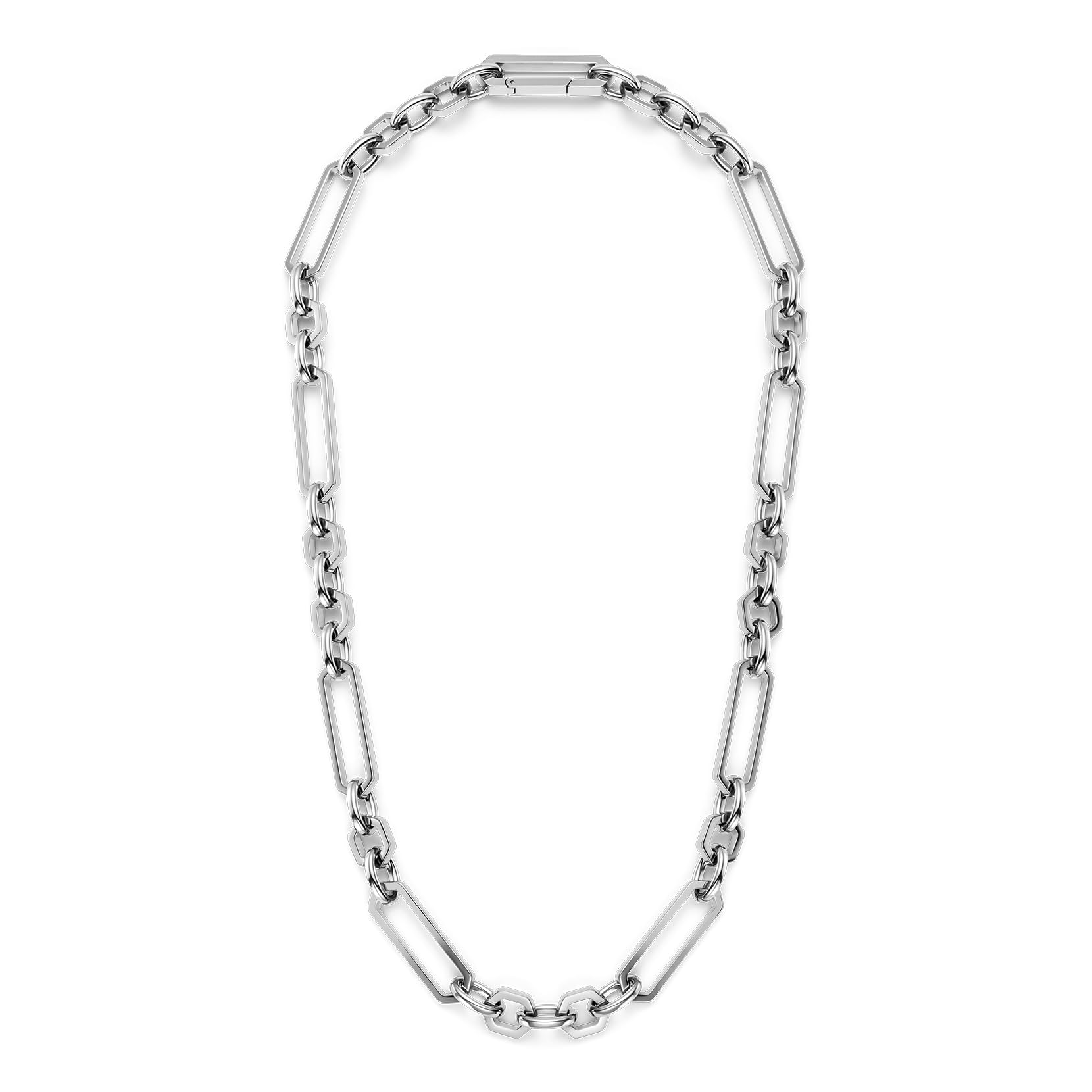 Olivia Burton Women's HEX LINK Collection Link Necklace in Stainless Steel - 24100368