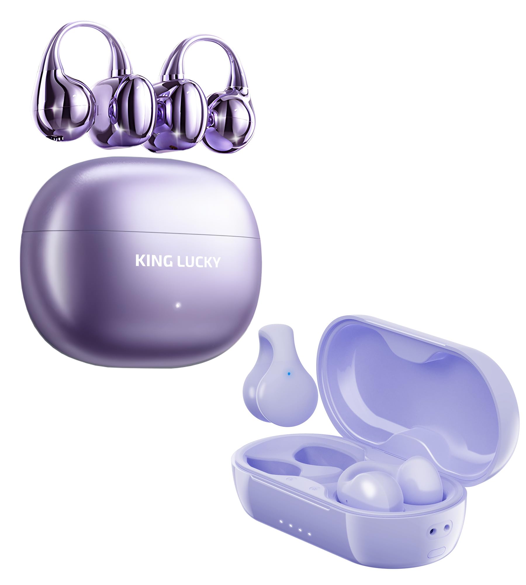 Amazon.com: King Lucky Clip-on Earbuds Open Ear Earbuds Wireless