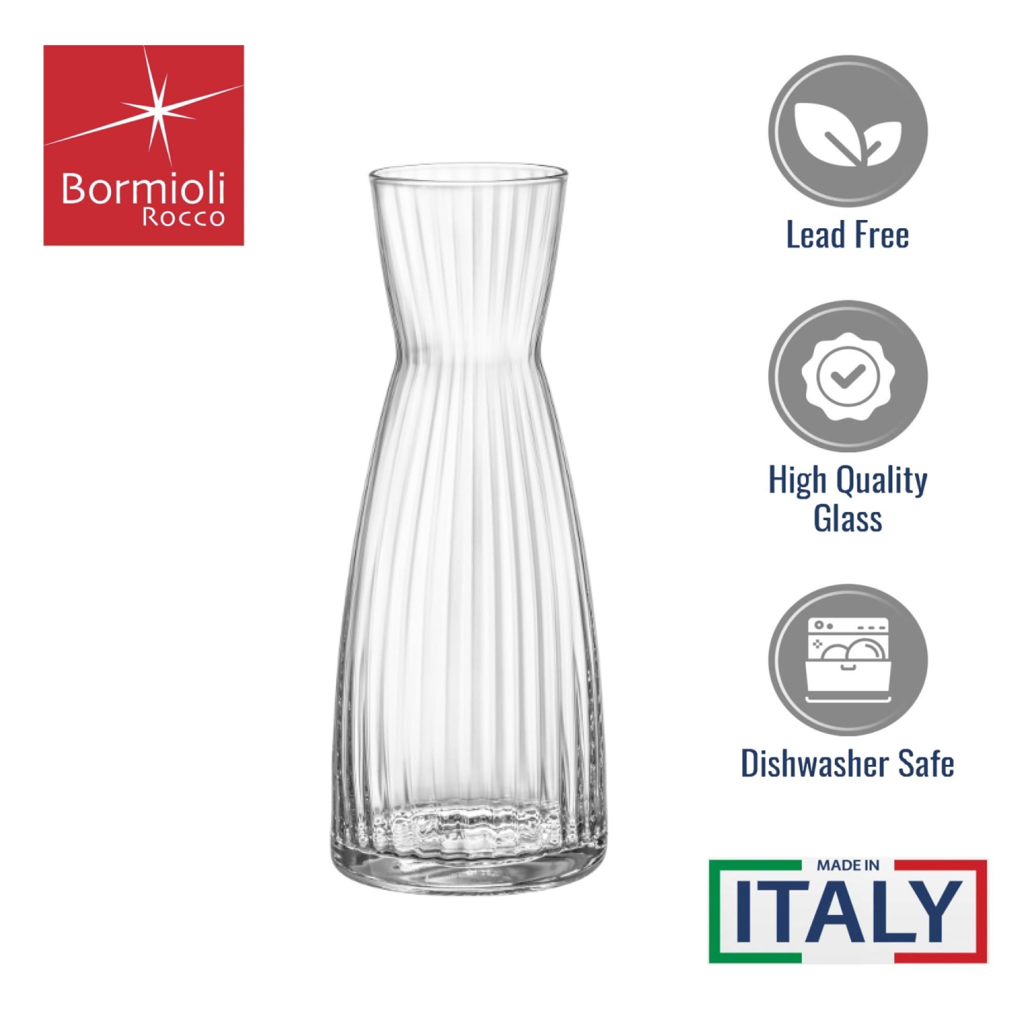 Bormioli Rocco Exclusiva Karaffen, 1 l, transparent, 2 Stück