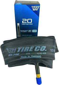 2 Vee Tire 20x1.75 Bike Tire Inner Tubes with 40 mm Schrader Valve Stems. 20 Inch Bicycle Inner Tubes.