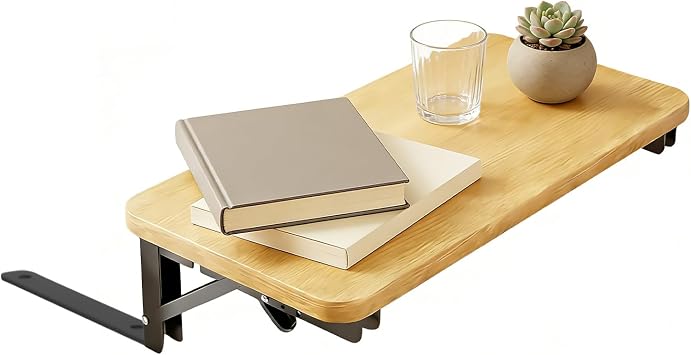 Bedside Table | Anti-Slip Night Stand Organizer Tray | Bedside Storage Table, Apartment Rental College School Home Hotel Restaurant Compact Folding Shelves This bedside shelf table folds into a slim