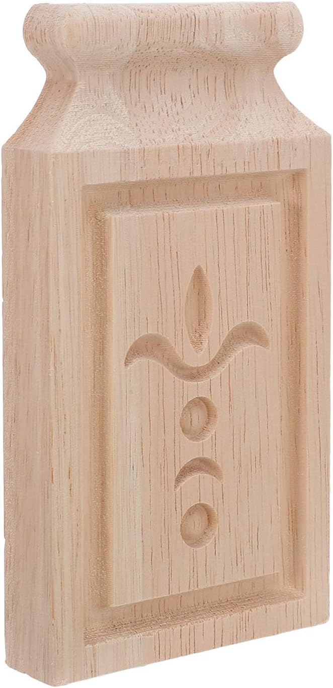 Decorative Furniture Corbels Carved Wood Brackets, 5.5x2.8 Inch