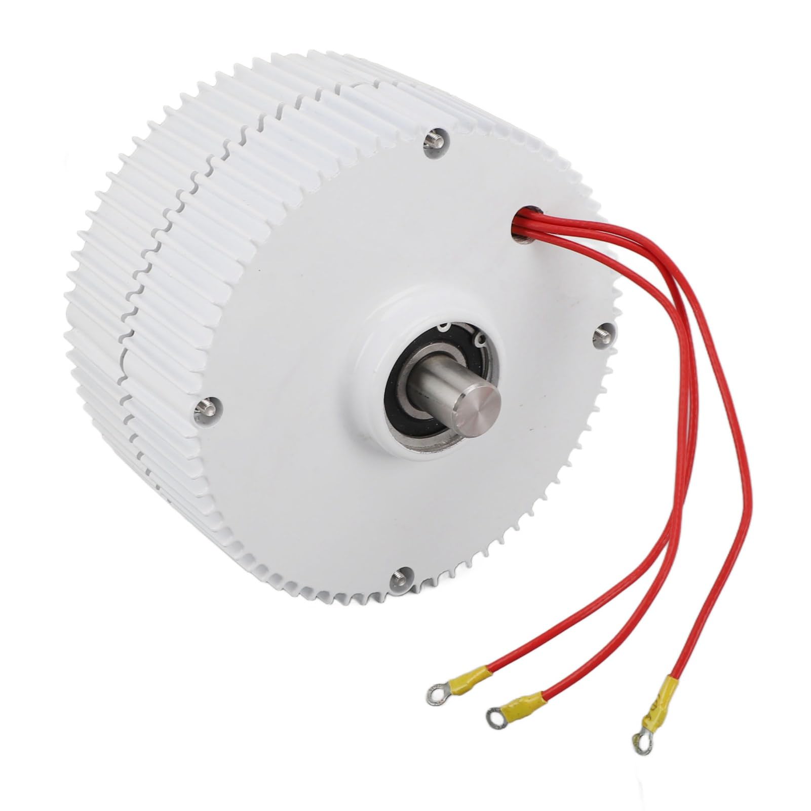 Alternatore a Magneti Permanenti CA Trifase, Generatore Sincrono in Lega di Alluminio 24 V 300 W, Design a Doppio Asse, Lubrificazione a Grasso, per Turbine Eoliche Verticali o Orizzontali