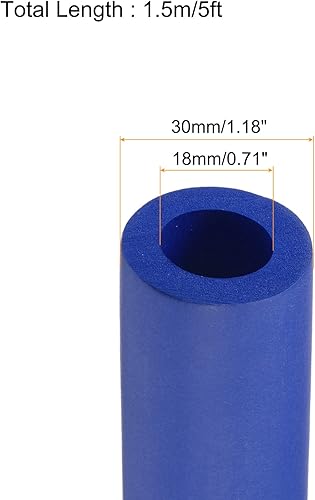 Miniatura 2 de Tubería de aislamiento de tubería de preservación de calor Tubería de espuma Empuñaduras de mango, para envoltura de aislamiento de fontanería -