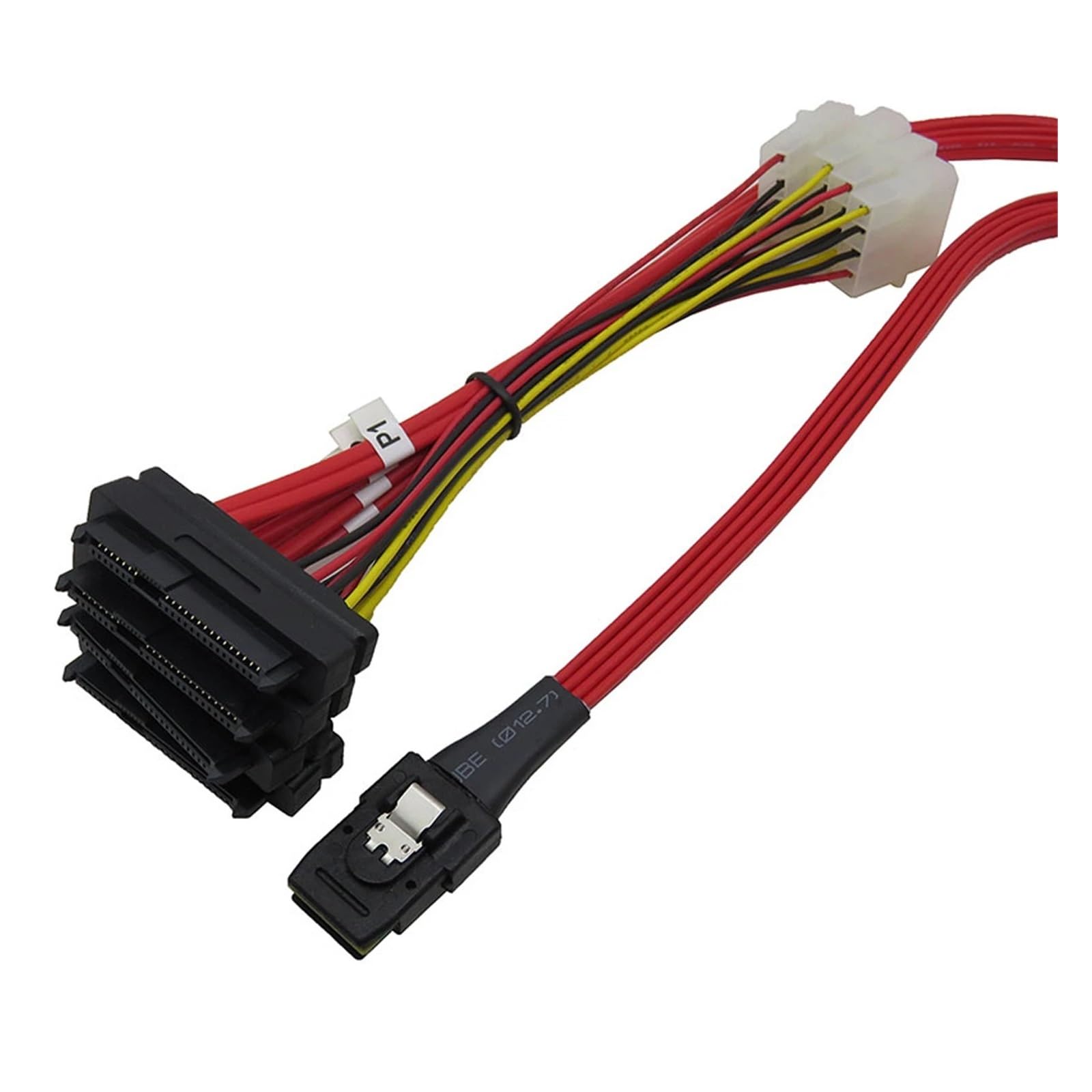 Câble LSI/3Ware S/A/S SFF-8087 vers SFF-8482 et Power X4 S/A/S 1 m