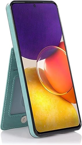 Miniatura 10 de ZZXX Funda para Samsung Galaxy A53 5G, de doble capa, ligera, de piel de primera calidad, con ranuras para tarjetas, función atril, funda protectora