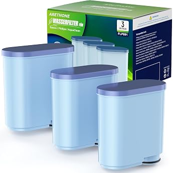 ARETHONE Water Filter for Philips AquaClean CA6903/10 CA6903/22 CA6707/20 Compatible with Saeco and Philips Latte Go Fully Automatic Coffee Machine Filter Reduces Contamination Pack of 3