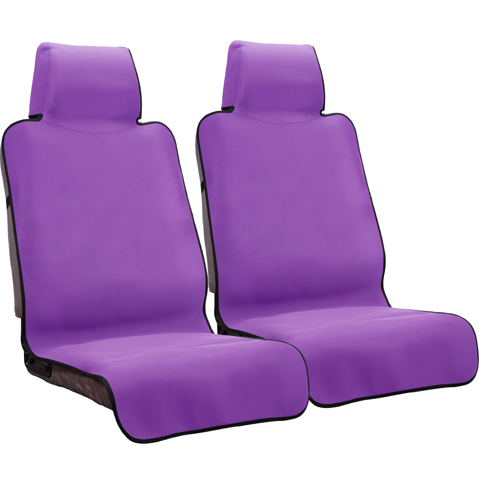 INFANZIA Funda de asiento impermeable de alta calidad, 2 piezas, protector de asiento de automóvil mejorado, ajuste universal, 100% lavable, extraíble, antideslizante, ideal para gimnasio, yoga