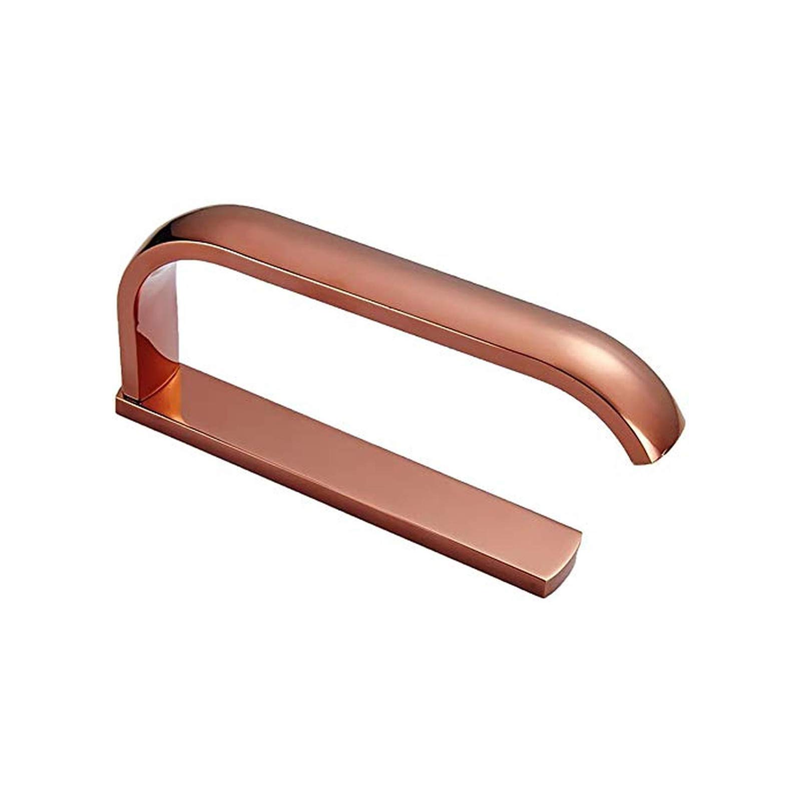 CMBSSTFC Supporto da Parete Moderno per Carta igienica in Ottone con Dispenser per Rotolo Singolo in Bronzo Dorato o Oro Rosa