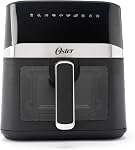 Oster 10-in-1 Digital Air Fryer – 4 QT (3.8 L) Airfryer w/Viewing Window, 10 Preset Functions (Bake, Chicken Wings, Dehydrate, Dessert, French Fries, Meat, Reheat & More) and 60-Minute Timer – Black