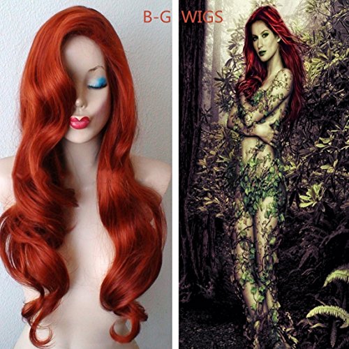 BG 24 Inch Long Curly Wavy Heat Resistant Wigs for Women with Wig Cap