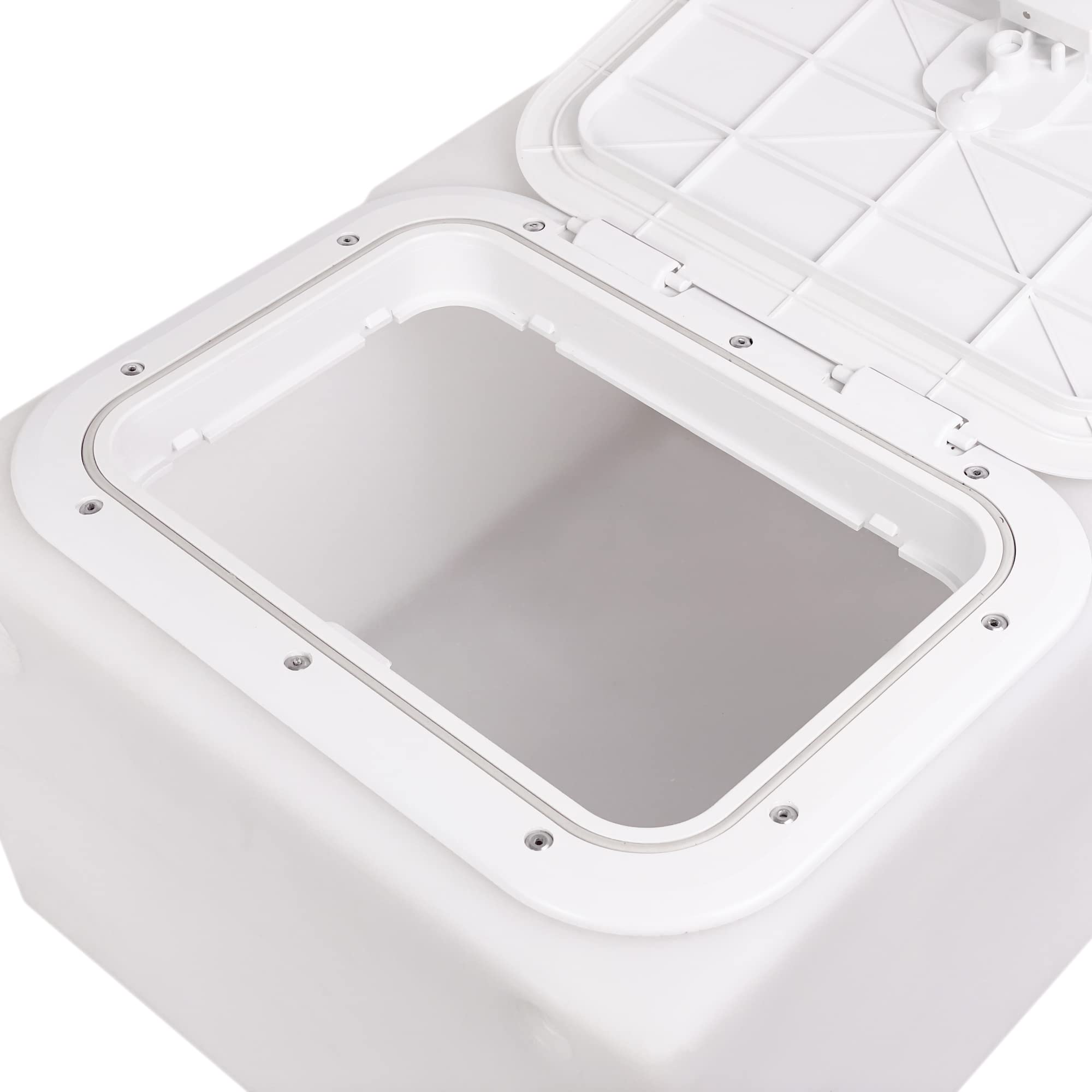 GATE14® Vasca del Vivo 48 l in Plastica Atossica con Coperchio a Tenuta Stagna per Pesca
