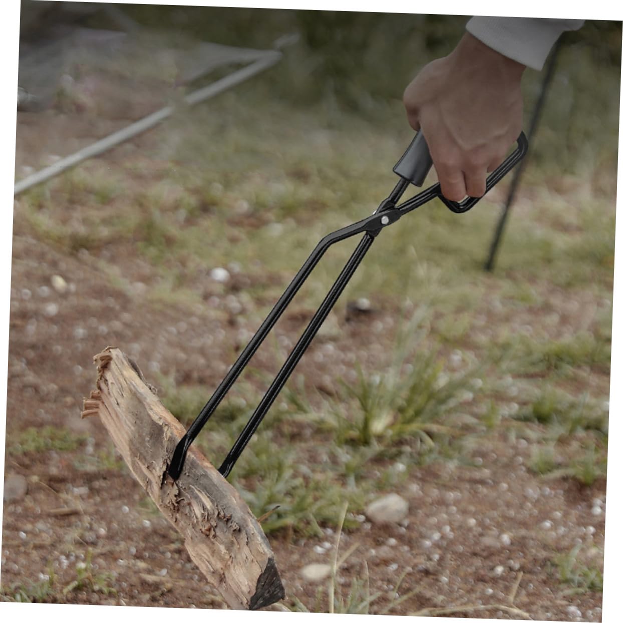 Abaodam Pinzas para Hierro al Aire Diseño Ergonómico Resistentes y Alargadas Accesorio Esencial para Barbacoa y Camping Aptas para Hotel y Eventos al Aire