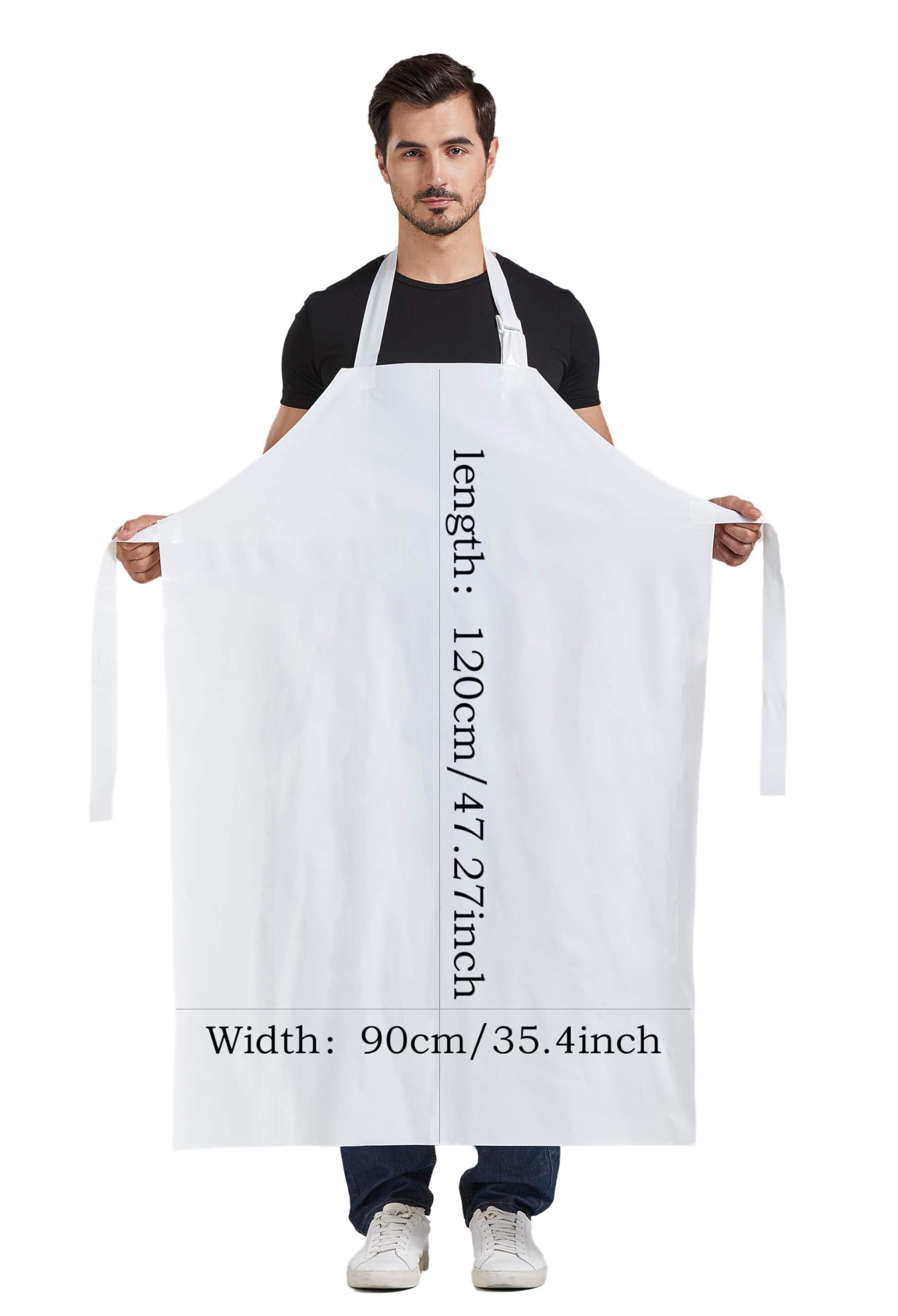 Nanxson Unisex Schürze TPU geruchlos umweltfreundlich Wasserdichte verstellbare Nackenschulter Leichte Arbeisschürze CF3148