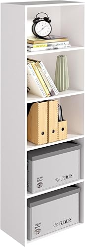 Vista 9 de Organizador de almacenamiento de madera de 3 cubos, estantería baja de 3 niveles, organizador de almacenamiento independiente, estante de cubos