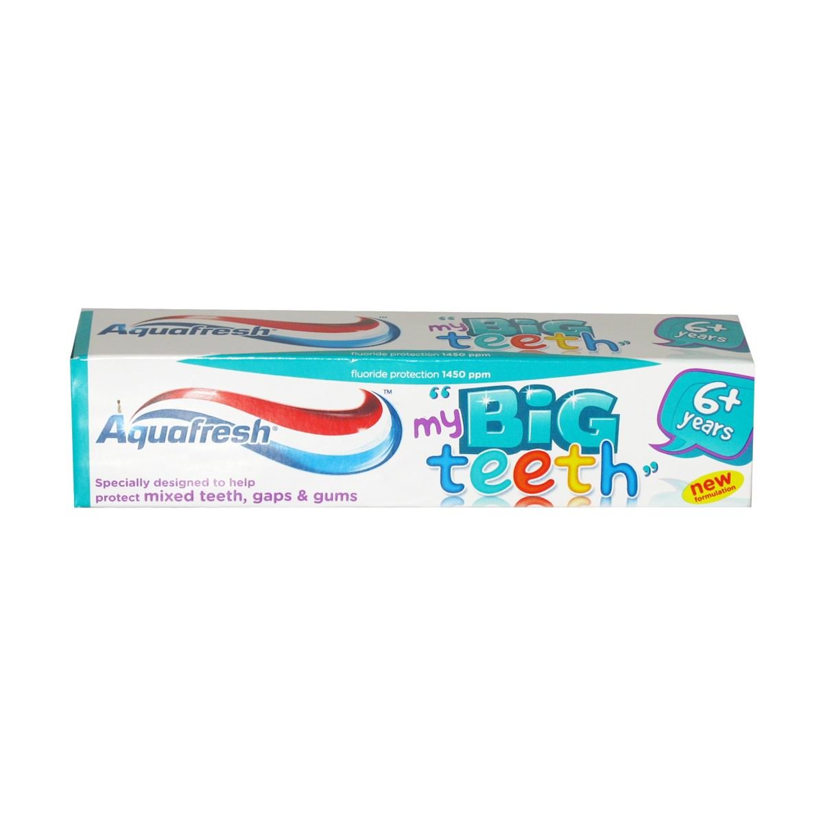 Aquafresh Creme Dental Fluoreto para Crianças Grandes 6+ Anos Menta Fresca com Proteção contra Cáries e Fortalecimento do Esmalte
