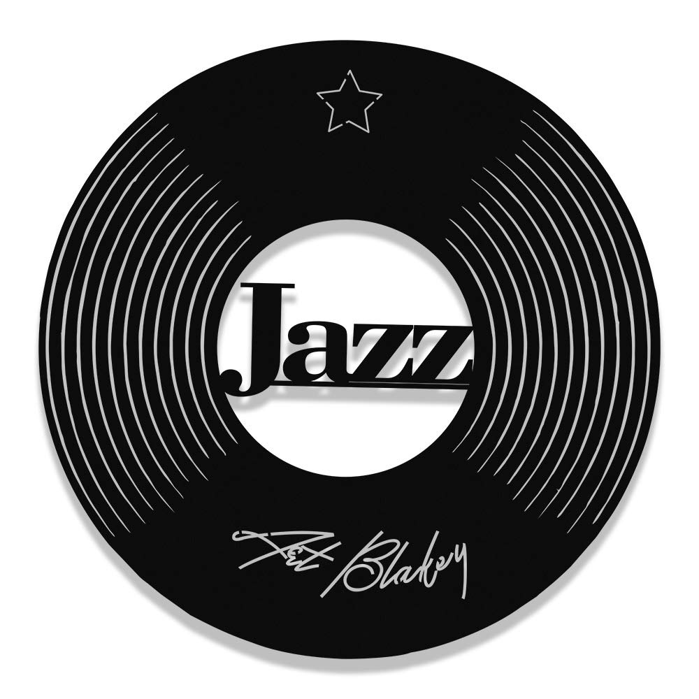 MIGNATIS King of Jazz Music Art Blakey Design Metal Wall Decor - Kitchen Wall Decor, Office, Wall Decorations for Living Room 20" X 20" 50x50 cm