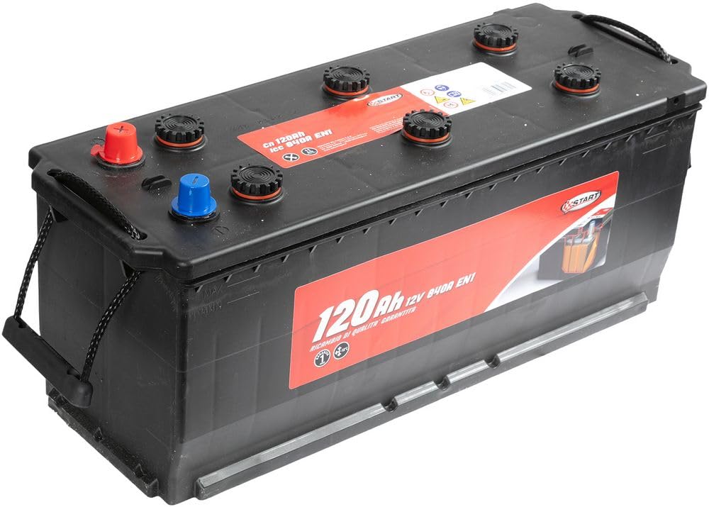 Start Batteria per autocarro e trattori 120Ah 12V 690A polo positivo sinistro