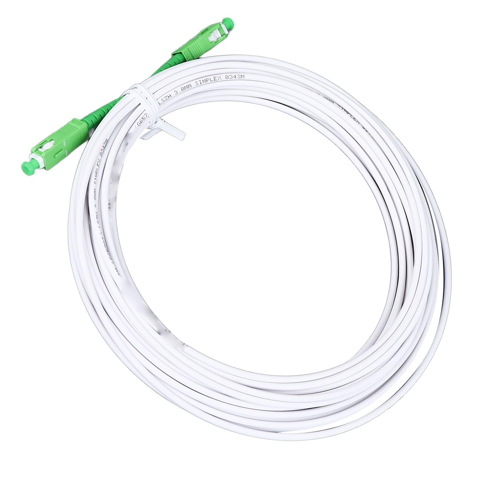 lyrlody Kabel połączeniowy jednomodowy, przedłużacz do modemu optycznego SC z metalowym zbrojeniem, do FTTH FTTB FTTP (SC 15 m / 49,2 stopy)