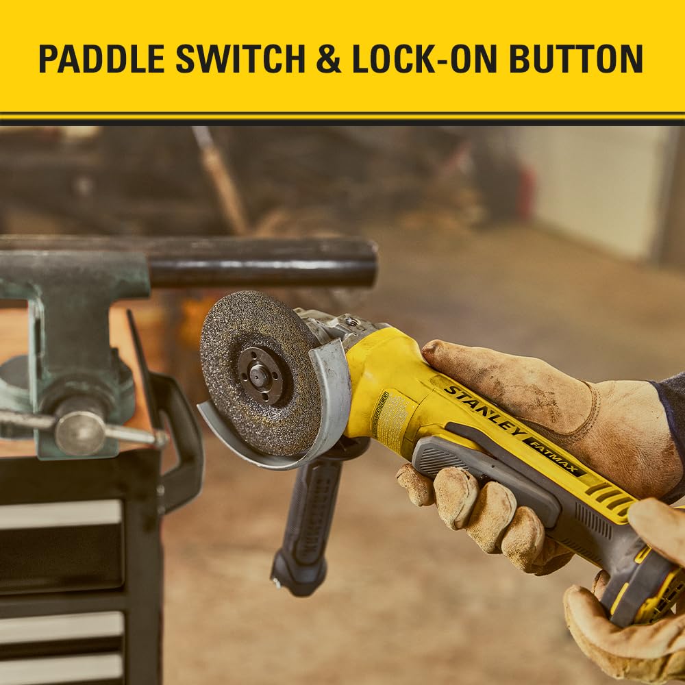 Stanley Fatmax V20 Szlifierka Kątowa, Czarny/Żółty, 18 V