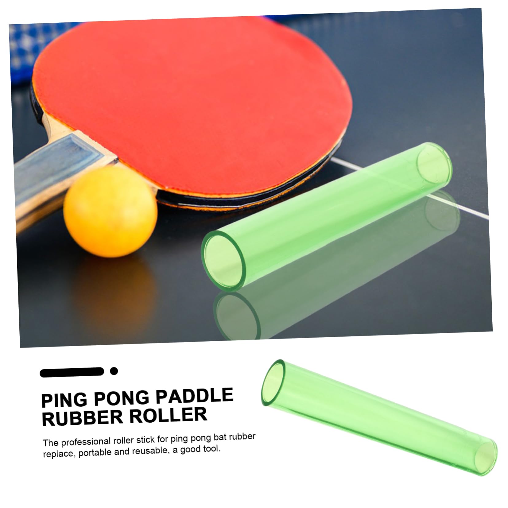 ARTSEWPLY Pong Bat Rubber Roller Tool Lightweight Rubber Tube Roller for Table Tennis Racket Professional Pingpong Supplies Portable and Reusable Design