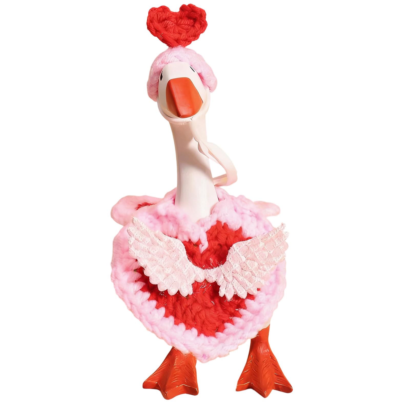 Xinsheinelry Red-2 Functional Miniature Geese Festival Decors For Holiday Home Decoration Sturdy Polyester Craft Project Family Party Desktop Geese Festival Attire
