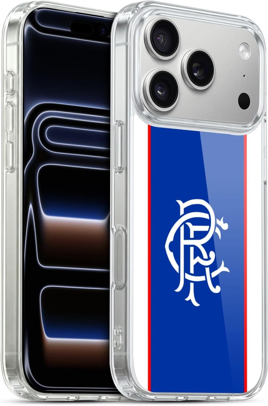 Head Case Designs Officially Licensed Rangers FC Home 2025/26 Kit Gel Case [Military Grade Protection] Compatible with Apple iPhone 17 Pro