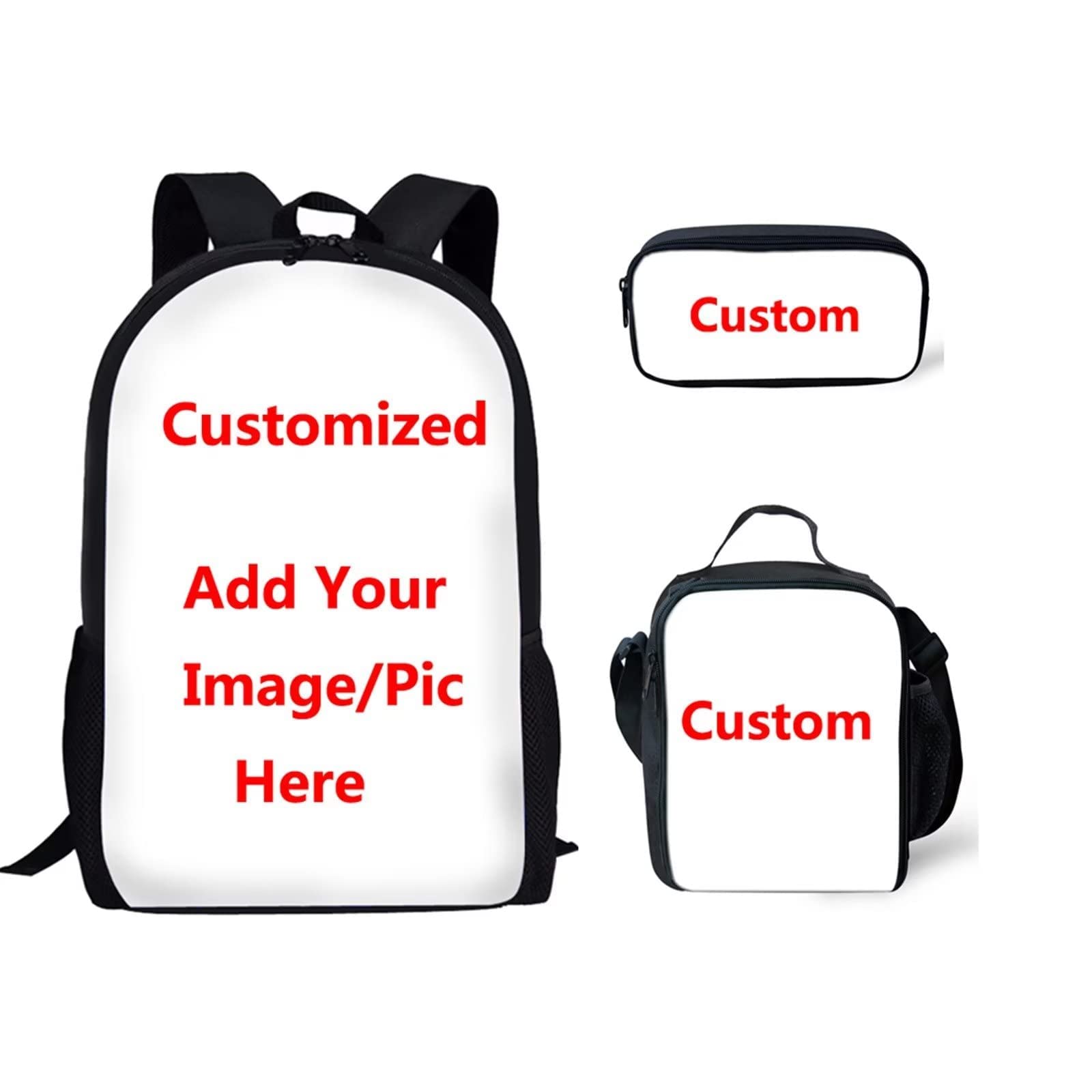 Jndtueit Kids School Bag Sets Including Pencil Case Lunch Bag and Children Backpack