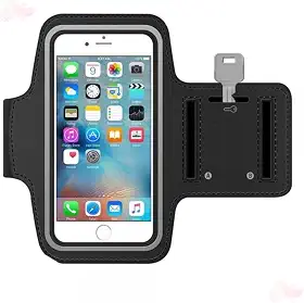 Capa de Braço Suporte para Celular na Corrida e Academia Resistente e Confortável Compatível até 6.5 Tecnologia em Movimento Preto
