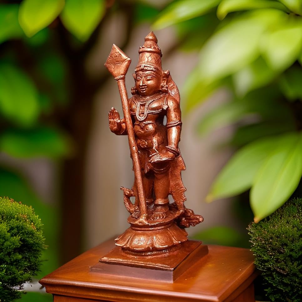 Image of Copper Murugar Idol | Patina Antique Finish | 322g