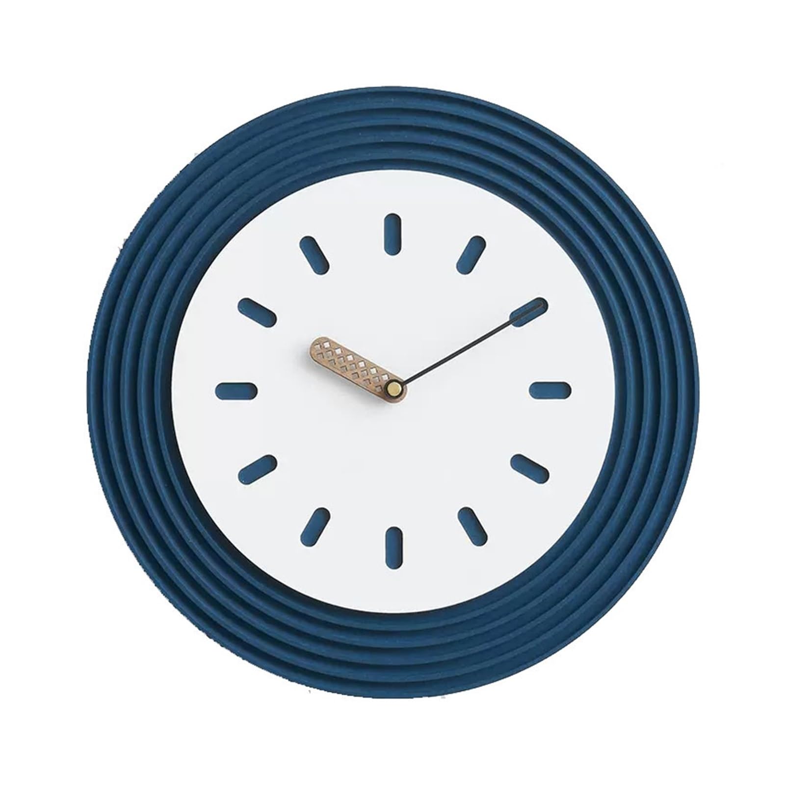 EINES Wall Clocks No Punch Wall Clock Living Room Home Modern Simple Fashion Wall Clock Bedroom Design Art Creative Mute Clock(D)