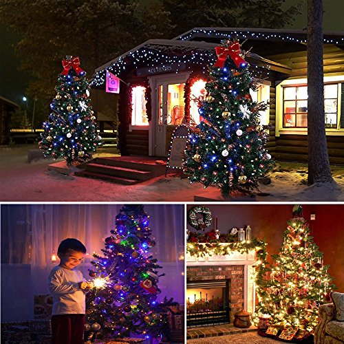Er Chen Color Changing Led String Lights Plug In With Remote Timer, 170Ft 500 Leds Waterproof Green Copper Wire 8 Modes Christmas Fairy Lights For Bedroom, Patio, Garden, Yard－Warm White & Multicolor #TOP6