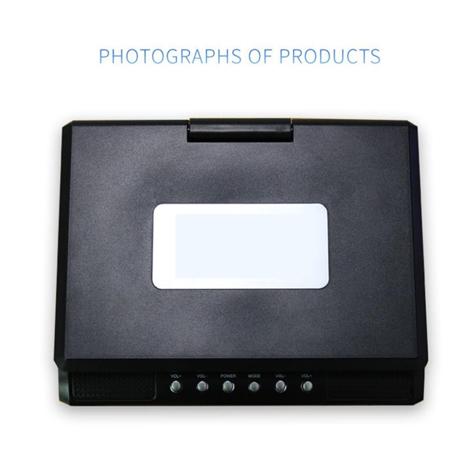 Lettore DVD portatile con schermo LCD girevole HD da 7,8 pollici, funzione mini TV, lettore DVD/VCD/CD/MP3, supporto USB e scheda SD, ingresso/uscita AV, batteria ricaricabile integrata per uso