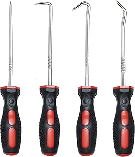 4-Piece Precision Pick Hook Set, Car Auto Oil Seal/O-Ring, Seal Gasket, Pick Hook Puller Remover, Auto and Electronics Maintenance Tools. Nice Gifts