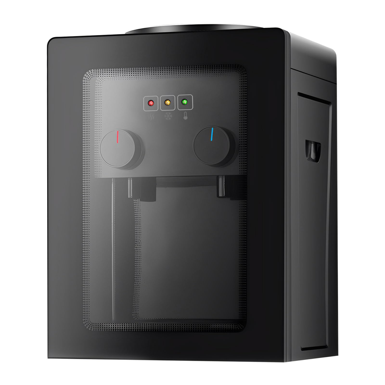 Dispensador de agua, dispensador de bebidas, agua fría y caliente, drenaje de agua con un solo clic, dispensador de agua de mesa, compatible con 3,5 l, 5 l, 10 l y cubo de agua de 18,9 l, 220 V, 50 Hz