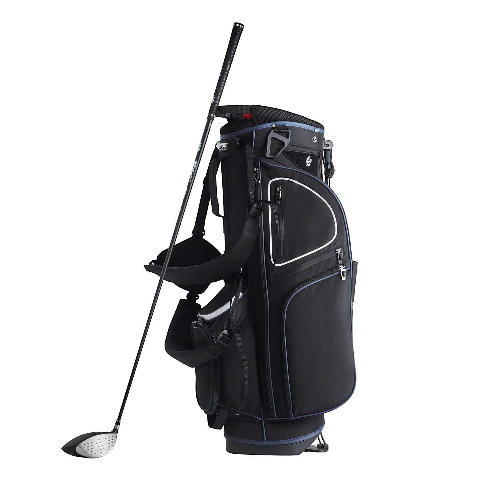 VEVOR Golfwagentasche mit 14-Wege-Organizer-Trennwand, Premium-Wagentasche mit Ständer, langlebige Golftaschen mit Griffen und Staubschutz und abnehmbarem Doppelgurt für Männer und Frauen
