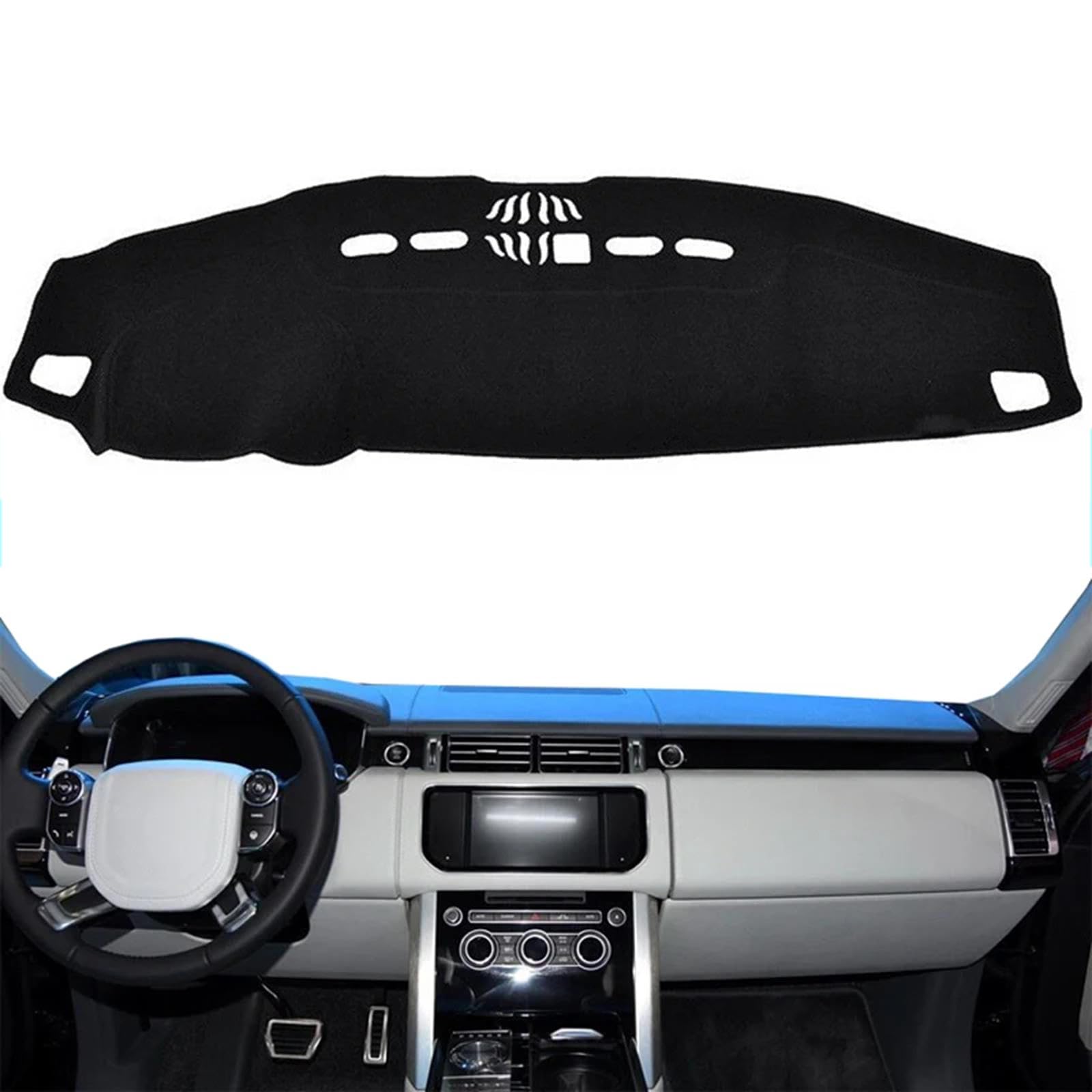 Funda protectora antideslizante para salpicadero de coche, apta para Land Rover Discovery 3 2005-2009