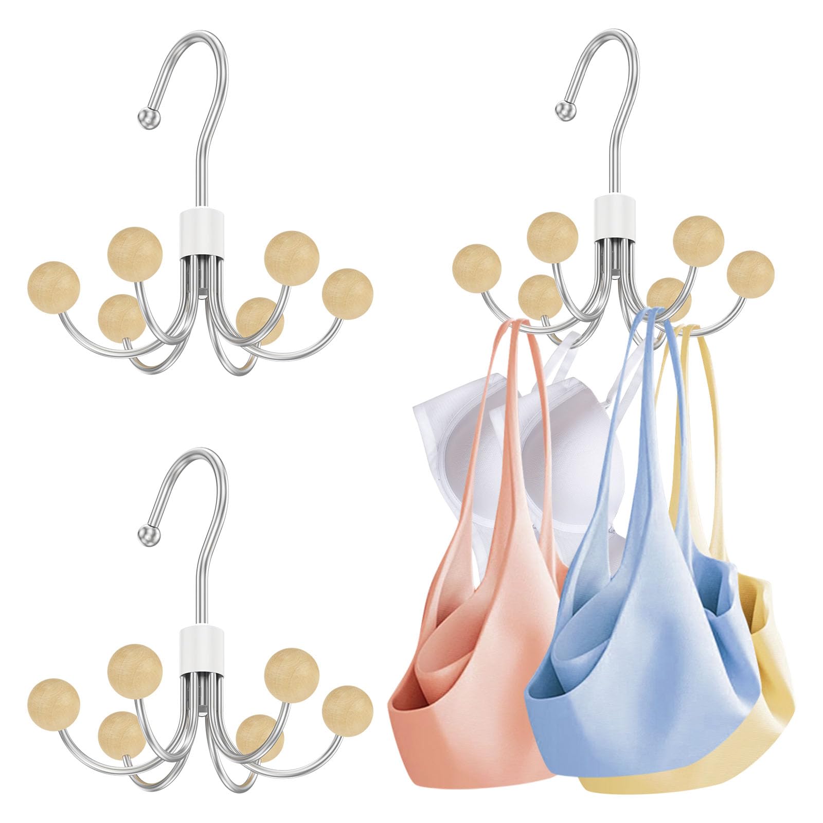 Menibbler Silver Swivel Closet Hanger