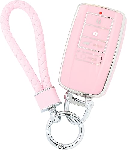 Funda para llavero de automóvil con llavero, funda de TPU suave para llave de automóvil, soporte protector para llave de automóvil, protector de