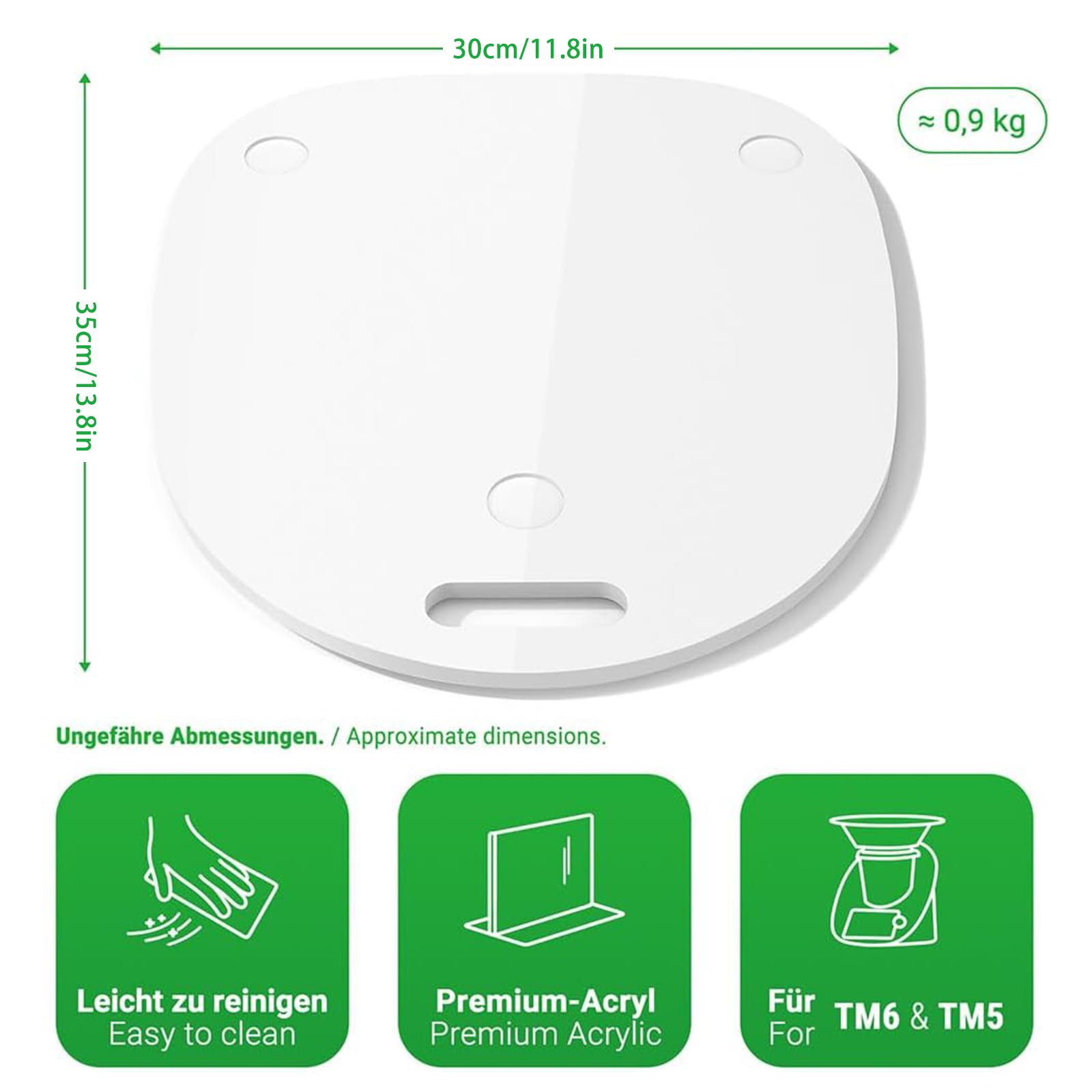 Support de mixeur antidérapant pour comptoir - Empêche le glissement - Accessoire de robot culinaire pour Thermomix TM5 TM6