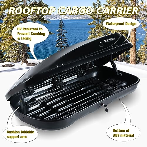 Large Rooftop Cargo Carrier Hard Shell Rooftop Cargo Box with Double