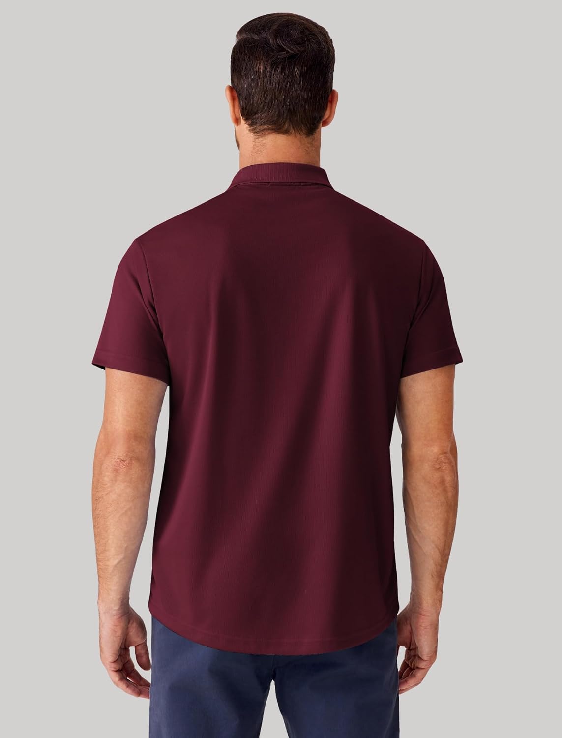 PINSPARK Polo Shirts for Men Short Sleeve Lightweight Quick Dry Golf T Shirt Moisture Wicking Casual Workout
