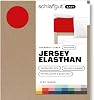 Schlafgut Easy Jersey Elasthan Boxspring Spannbettlaken 90x190 bis 100x220 Red Deep Spannbetttuch aus superweicher Baumwolle mit Elasthan